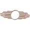 Ekena Millwork Elizabeth Wood Fretwork Pierced Ceiling Medallion, Cherry, 22"W x 11"H x 6"IW x 10 3/8"IH x 1/4"T CMWP22X11X0250EBCH - alternate 2